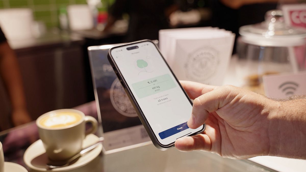 Toco users can use the carbon currency to pay for a coffee or clothes at partner merchants.