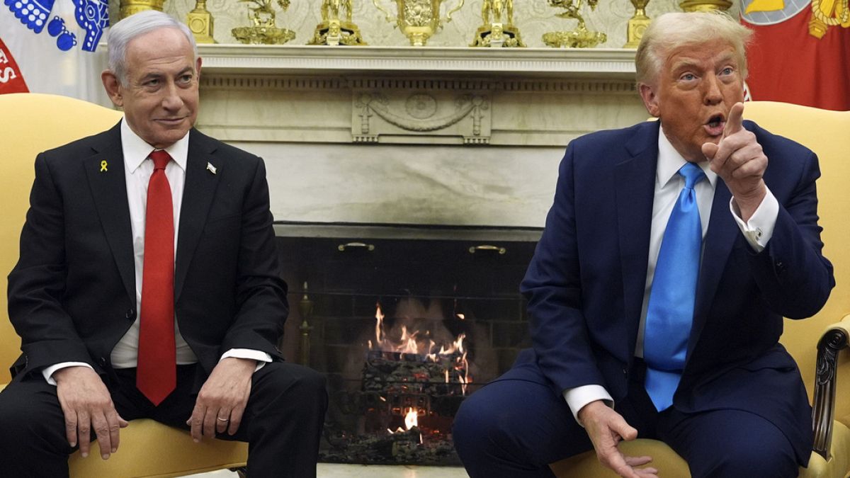 President Donald Trump meets with Israel