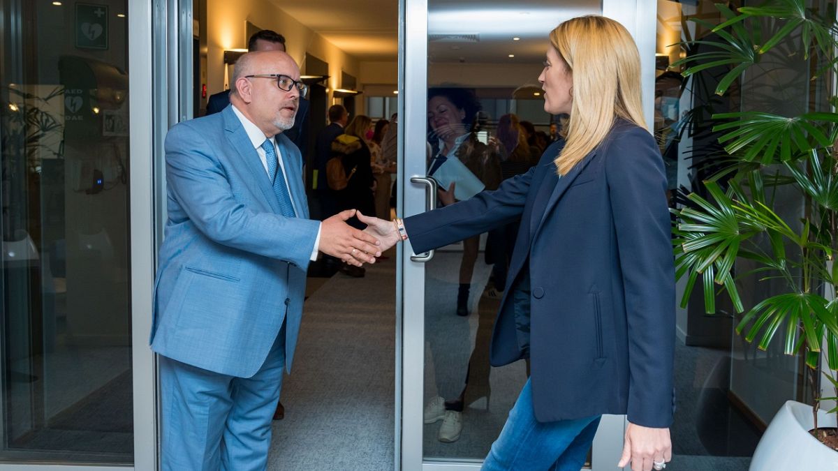 Roberta Metsola, Parliament President meets with Wojciech Wiewiorowski, European Data Protection Supervisor