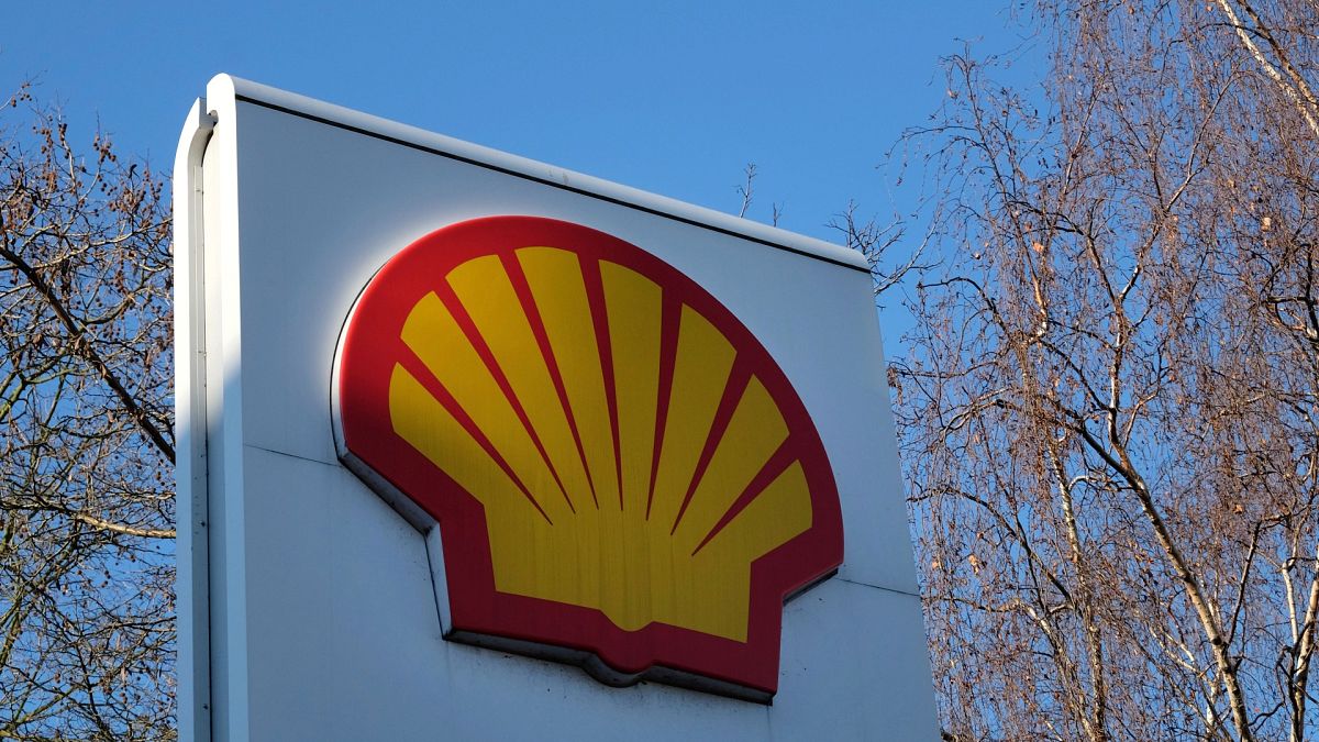 In this Wednesday, Jan. 20, 2016 file photo, the Shell logo is at a petrol station in London.