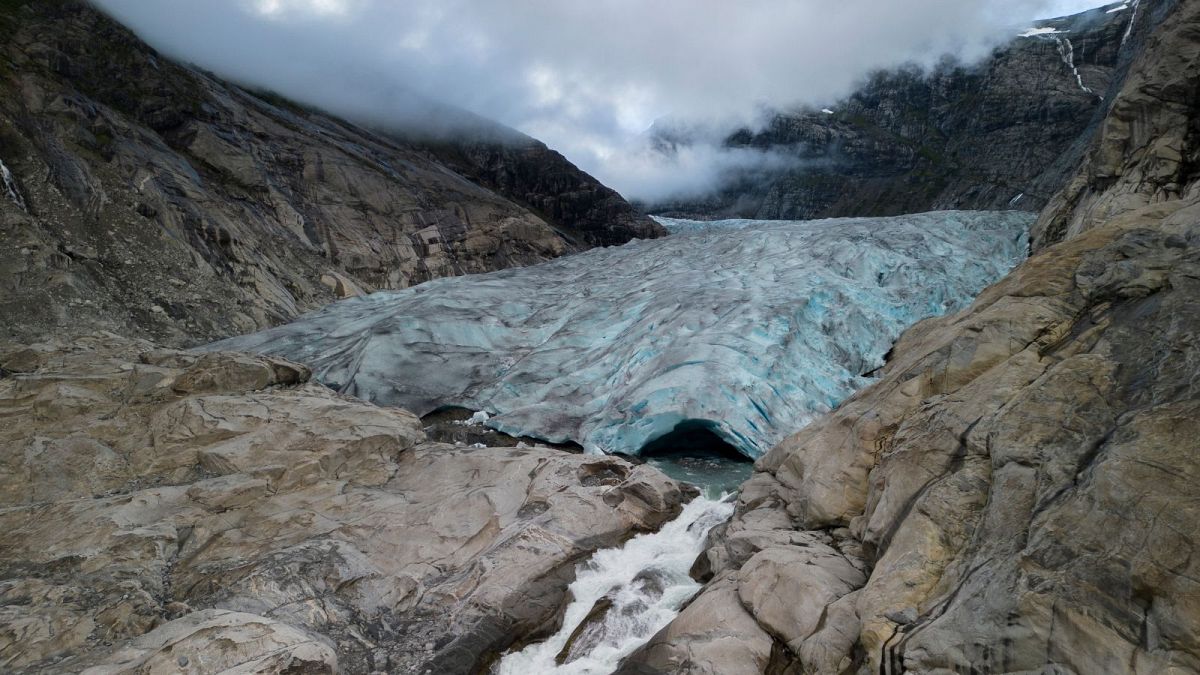 The Nigardsbreen glacier in Jostedal, Norway.