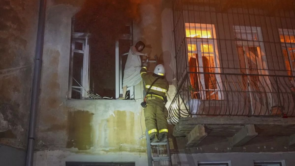 Mindestens einer Tote, nachdem Russland Streiks gegen Odesa und Kharkiv gestartet hat