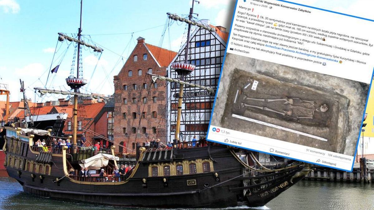 'Danzig Lancelot': Skelett des mittelalterlichen Ritters unter dem ehemaligen Eisdiel in Polen gefunden