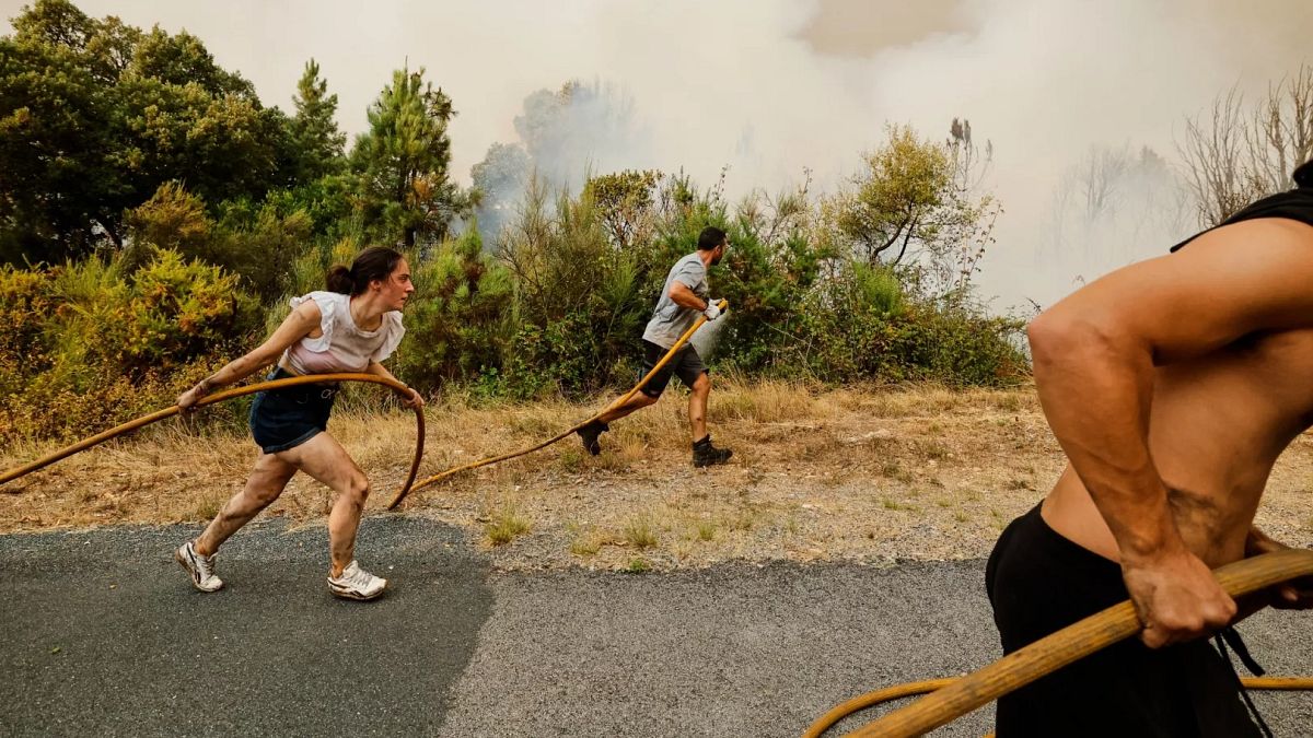 Südwestens Europa versengte sich während des dritten Augusts der Welt der weltweiten August mit extremer Hitze