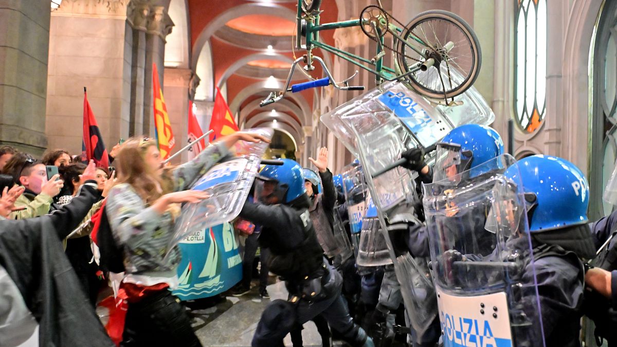 Tausende protestieren in italienischen Städten, nachdem Israel die Gaza-gebundenen Abfangen