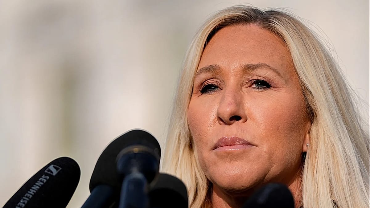 Die ehemalige Trump-Loyalistin Marjorie Taylor Greene aus Georgia verlässt den Kongress