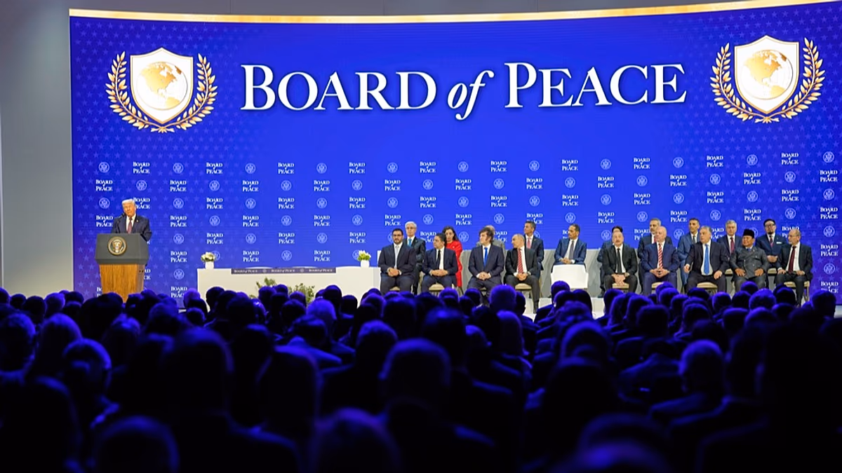 Trump eröffnet bei der Unterzeichnungszeremonie in Davos das „Board of Peace“.