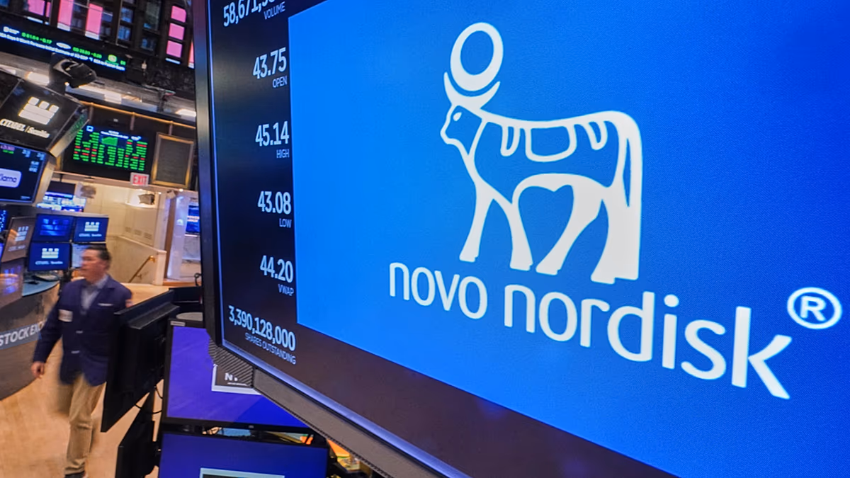 Die Aktie von Novo Nordisk sinkt nach der düsteren Prognose für 2026 um 17 %