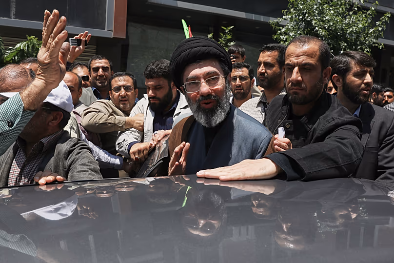 DATEI. Mojtaba Khamenei, Irans neuer Oberster Führer, nimmt an der jährlichen Quds-Kundgebung in Teheran im Mai 2019 teil