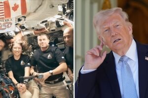 Schweigen ist Gold: Peinlicher Moment, als Artemis-II-Astronauten Trump mit Schweigen behandeln