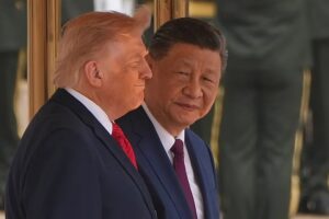 Xi Jinping verspricht, während Trumps Besuch US-Firmen „die Tür weiter zu öffnen“.
