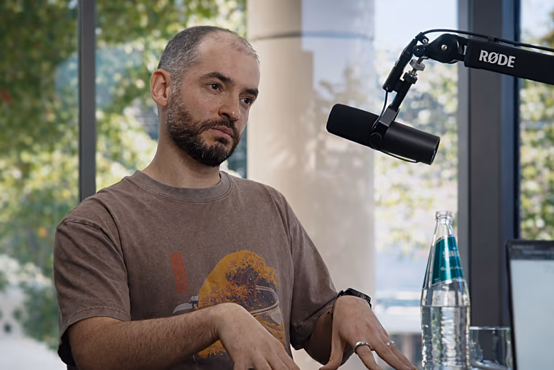 DATEI. Mitbegründer und Chefwissenschaftler von Safe Superintelligence Ilya Sutskever während eines Interviews im Dezember 2025