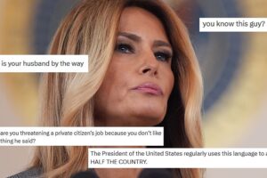 Viraler Rückschlag: Melania Trump beschimpft sich nach der Scherzkritik von Jimmy Kimmel als Heuchlerin