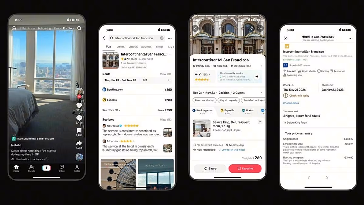Von Tänzen bis hin zu Reisezielen: Mit TikTok Go können US-Nutzer Reiseerlebnisse in der App buchen