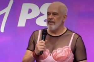 Albaniens Premierminister postet KI-Video von sich selbst im Minirock, um Online-Influencer anzugreifen
