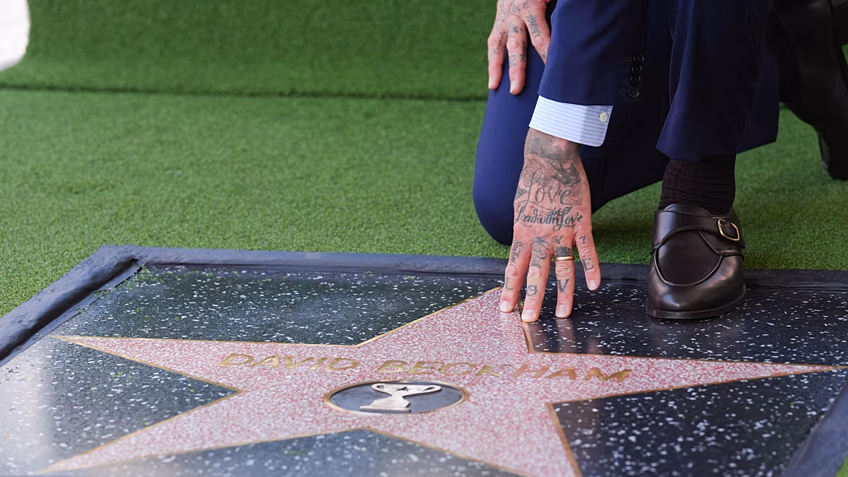 David Beckham erhält Stern auf dem Hollywood Walk of Fame