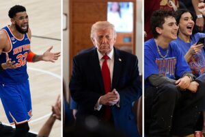 Die NBA-Finals sind zurück im Madison Square Garden und Donald Trump sorgt für Stimmung