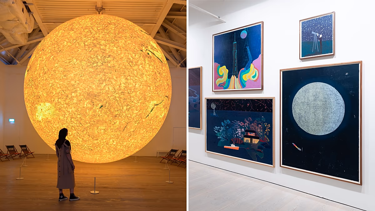 Die Sonne und der Mond: Die ehrgeizige neue Sommerausstellung der Saatchi Gallery richtet ihren Blick in den Himmel