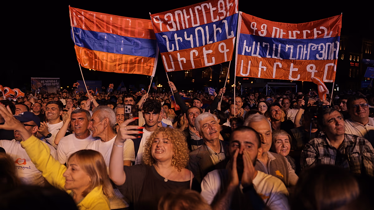 In Armenien geht es um eine entscheidende Abstimmung über die Zukunft des Südkaukasus