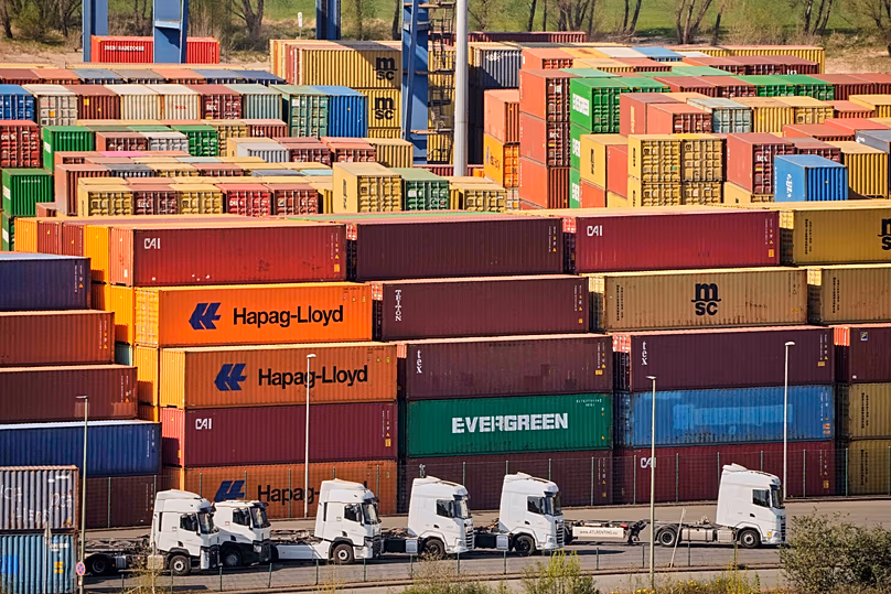 Container in Deutschland – April 2025.
