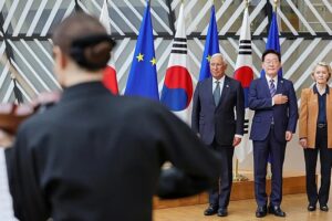 „Partner und Freunde“: Handel und Verteidigung stehen ganz oben auf der Tagesordnung des EU-Südkorea-Gipfels
