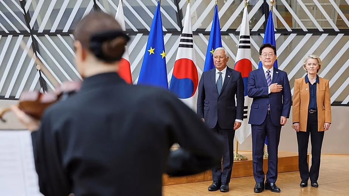 „Partner und Freunde“: Handel und Verteidigung stehen ganz oben auf der Tagesordnung des EU-Südkorea-Gipfels