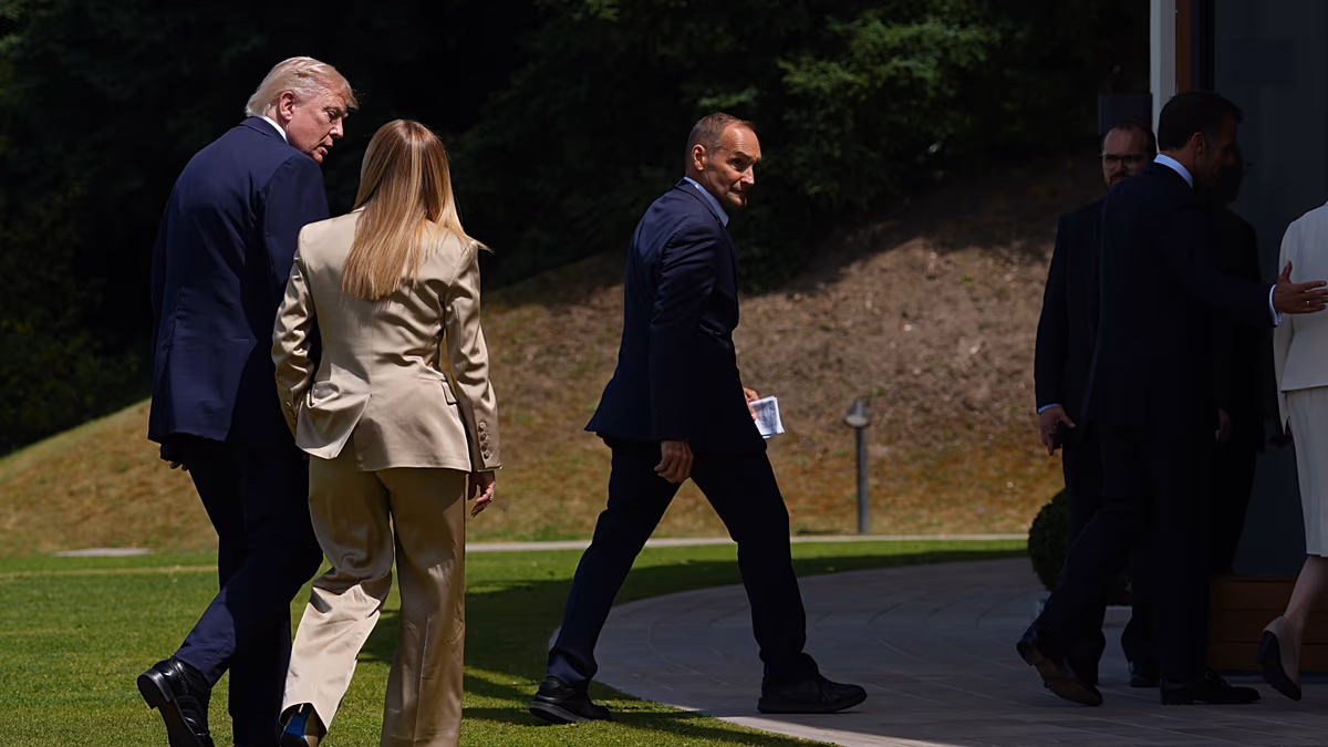 „Wir waren schon immer Freunde“: Trump und Meloni machen beim G7 Wiedergutmachung