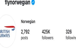Englands Viertelfinalsieg führt dazu, dass Norwegian das Logo von British Airways übernimmt