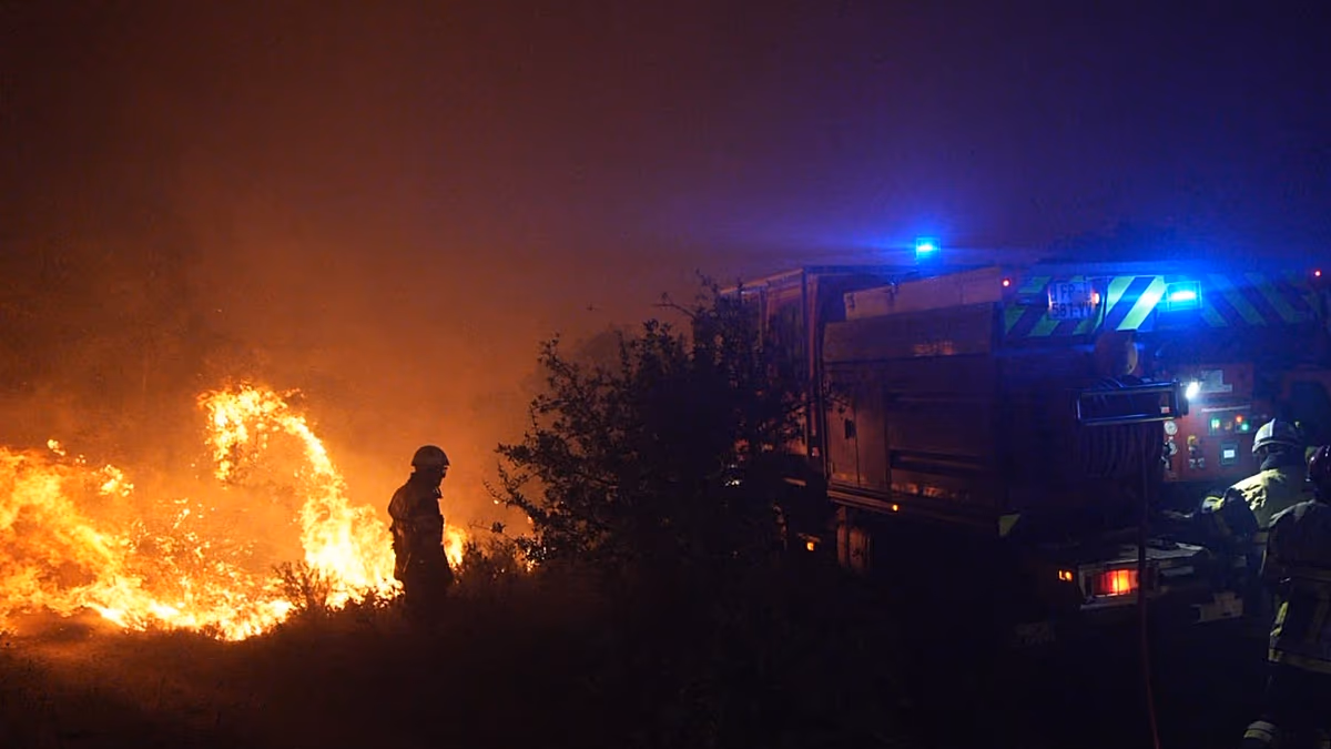 In Südfrankreich wüten Waldbrände, die zur Evakuierung von 3.000 Menschen führen