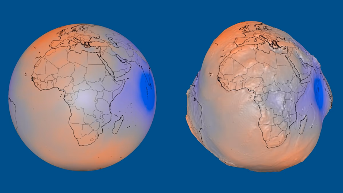 Das „Geoid“: Warum das Schwerkraftmodell der NASA die Erde wie eine Kartoffel aussehen lässt