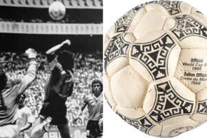 Der berüchtigte Maradona-Ball „Hand of God“ wird für 2,9 Millionen Euro verkauft – deutlich unter Schätzung