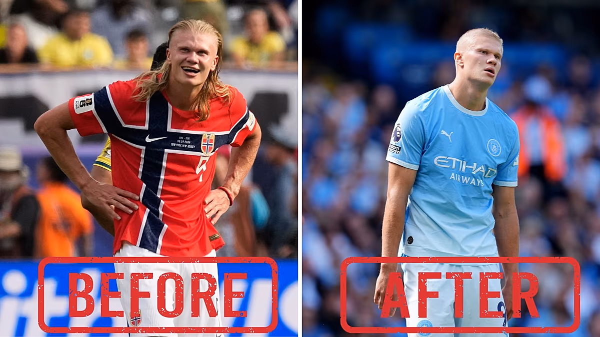 Erling Haalands neuer Haarschnitt verbreitet sich viral und versetzt sowohl Fans als auch Prominente in Aufruhr