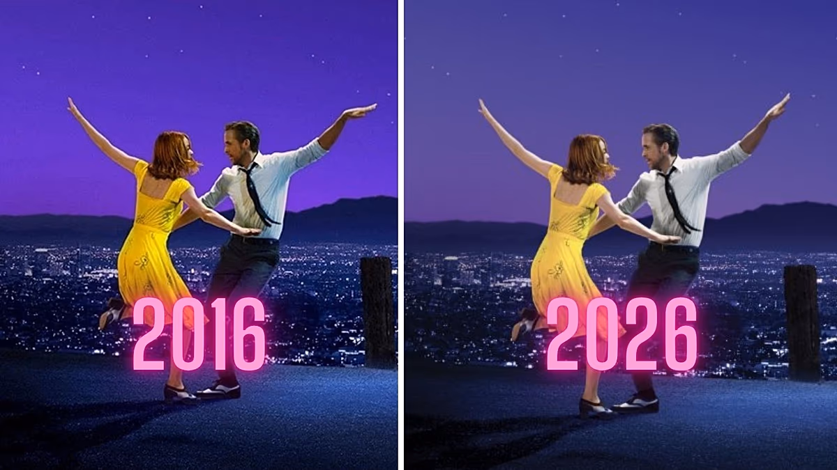 RIP La La Hand-Saga: Ryan Gosling-Detail im „La La Land“-Plakat zum 10-jährigen Jubiläum korrigiert