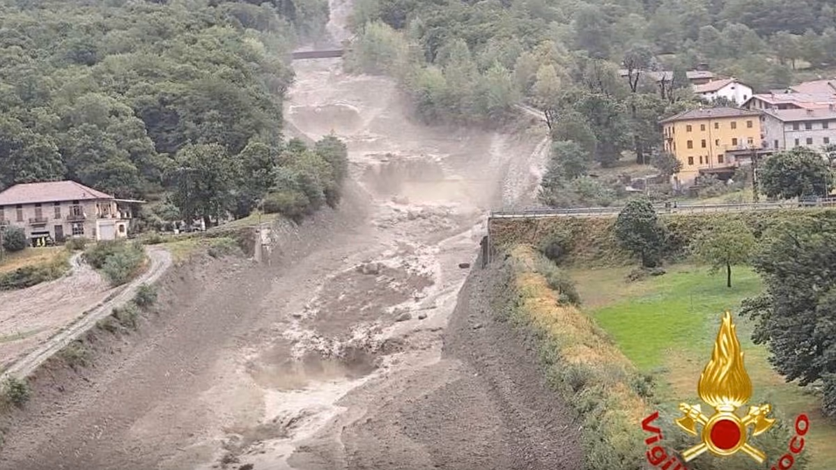 Sintflutartige Regenfälle und Überschwemmungen verursachen in Norditalien Schäden