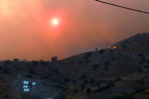 Waldbrände in Griechenland: Feuer außer Kontrolle in der Nähe von Rethymno auf Kreta
