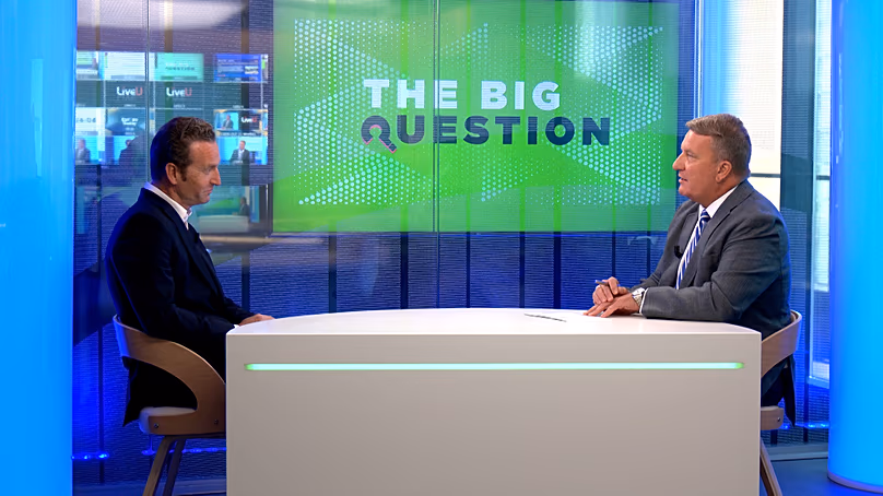 Gareth Wilson, EVP bei Capgemini, begleitete Stefan Grobe bei The Big Question