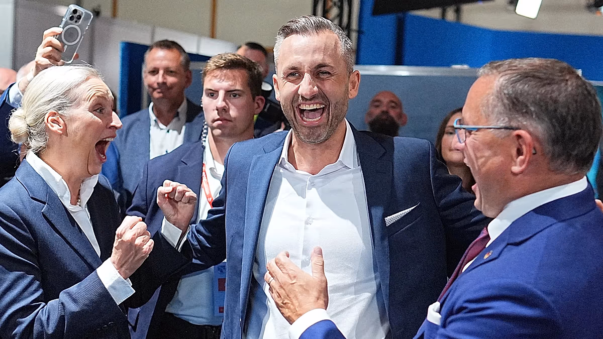 Die deutsche rechtsextreme AfD gewinnt in Sachsen-Anhalt mit einem Erdrutschsieg, verfehlt aber die Mehrheit