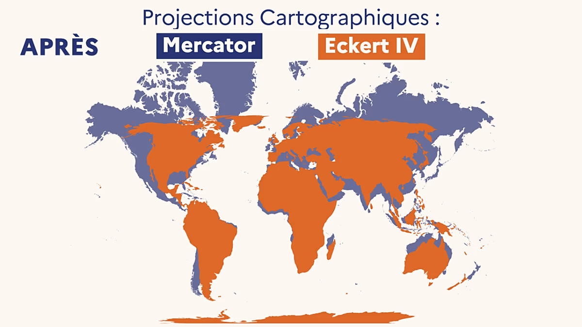 Paris lässt Mercator-Projektion fallen: Frankreich erscheint auf Weltkarten jetzt kleiner