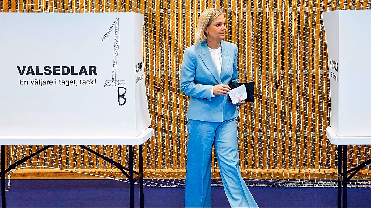 Schwedens Mitte-Links-Partei hat in den vorläufigen Ergebnissen einen Vorsprung von drei Sitzen