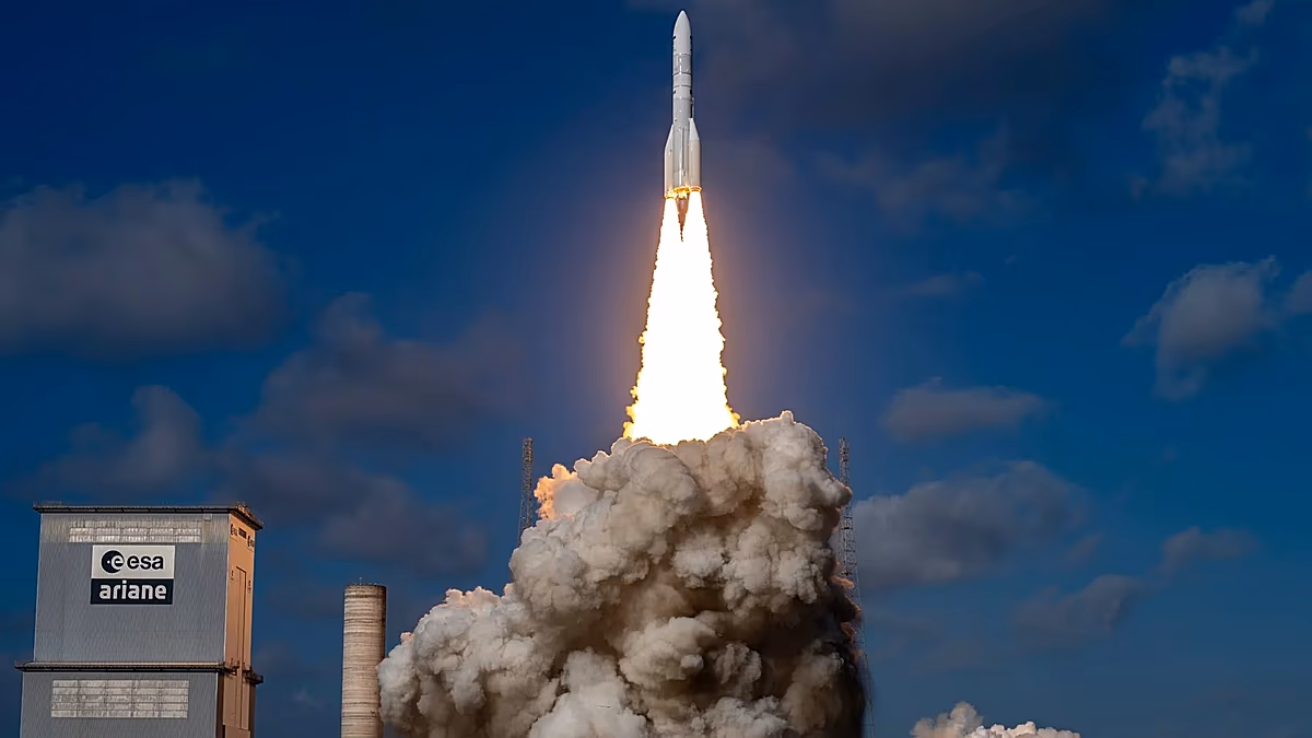 Spannung unter den Zuschauern, als Ariane 6 MTG-I2 startet