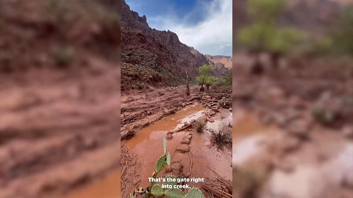 Sturzflut trifft Phantom Ranch im Grand Canyon