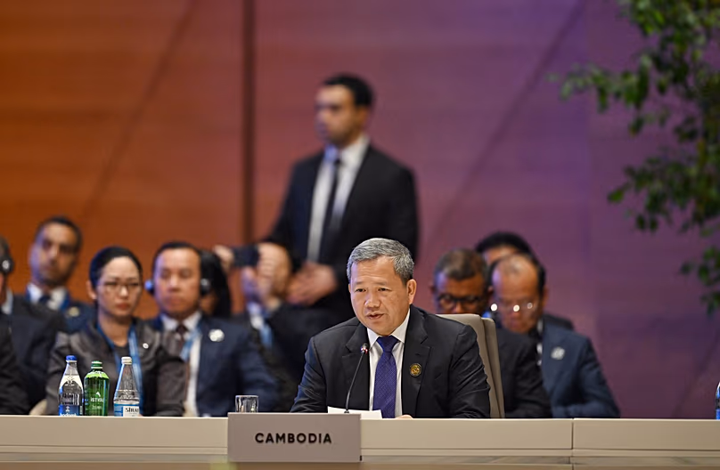 Cambodian Prime Minister Hun Manet, during CICA Summit in Baku, Azerbaijan