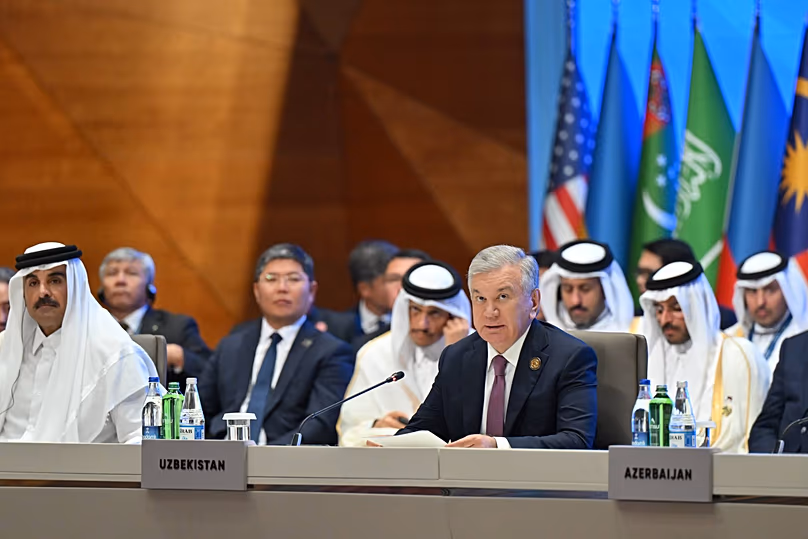 President of Uzbekistan, Shavkat Mirziyoyev, during CICA Summit in Baku, Azerbaijan
