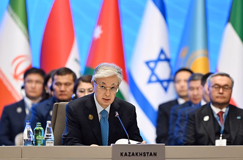 President of Kazakhstan, Kassym-Jomart Tokayev, during CICA Summit in Baku, Azerbaijan