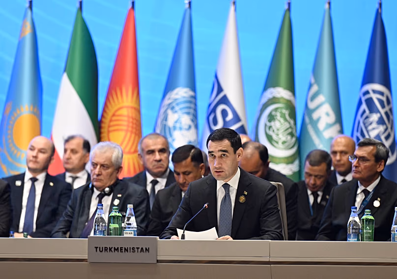 President of Turkmenistan, Serdar Berdimuhamedow (Serdar Berdimuhammedov), during CICA Summit in Baku, Azerbaijan