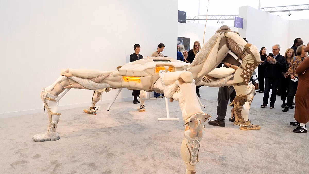Großbritannien: Frieze London verwischt die Grenzen zwischen Kunst, Spiel und Realität. Besucher der Frieze London in Großbritannien werden selbst Teil der Kunstwerke, klettern auf eine riesige interaktive Spinne, betreten virtuelle Welten und nehmen an Installationen teil, die Zuschauer zu Teilnehmern machen. 15.10.2026