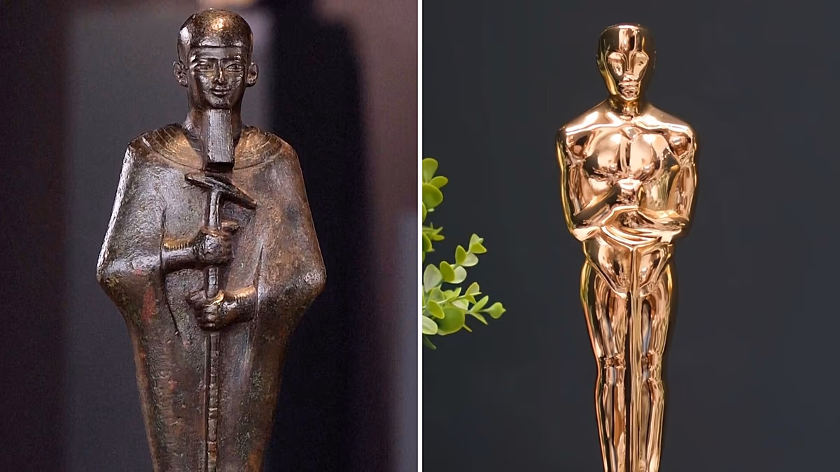 Hat ein altägyptischer Gott die Oscar-Statuette inspiriert? Eine 2.700 Jahre alte Bronze gibt einen Hinweis
